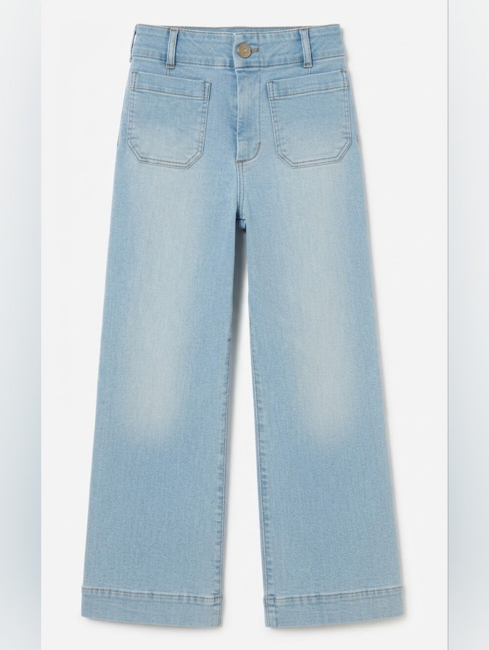 Maeve Colette Jeans Anthropologie 26 High Rise Wide Leg Crop Utility Pockets